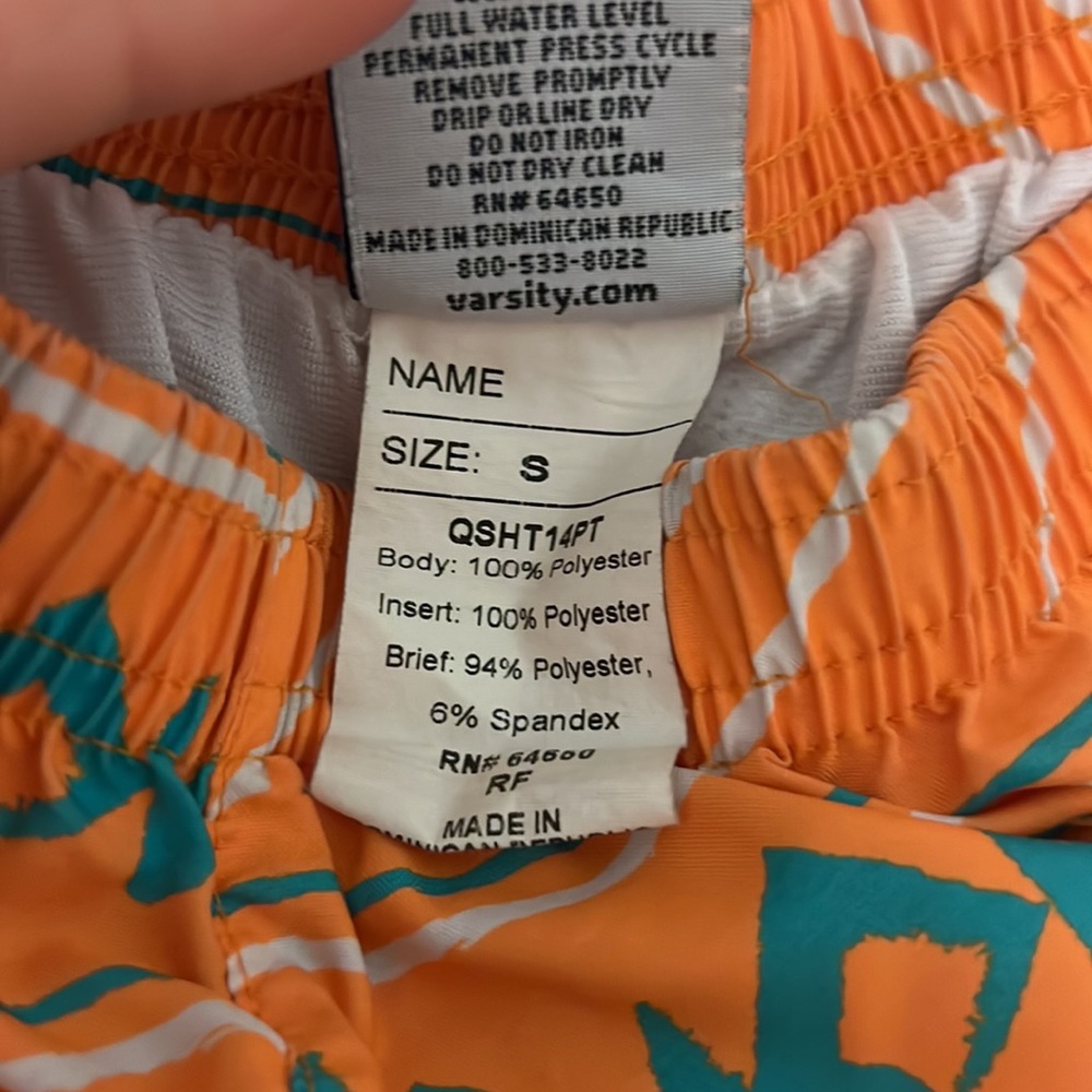 Varsity pattern athletic shorts - Picture 2 of 4